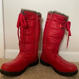 Totes Red Winter Boots